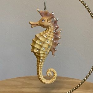 Ornament Seahorse Sparkly